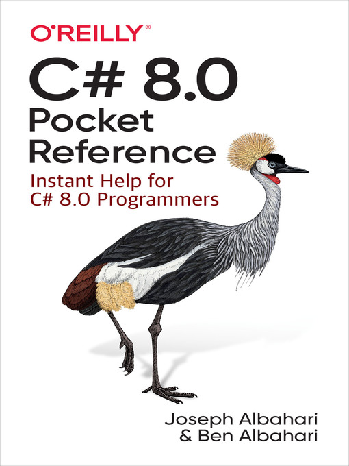 Title details for C# 8.0 Pocket Reference by Joseph Albahari - Available